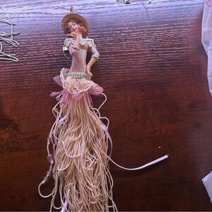 Elegant Pink and Cream Holiday Ornament